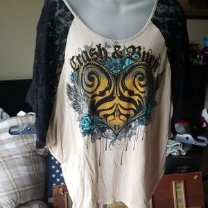 Buckle shirt by crash and burn.